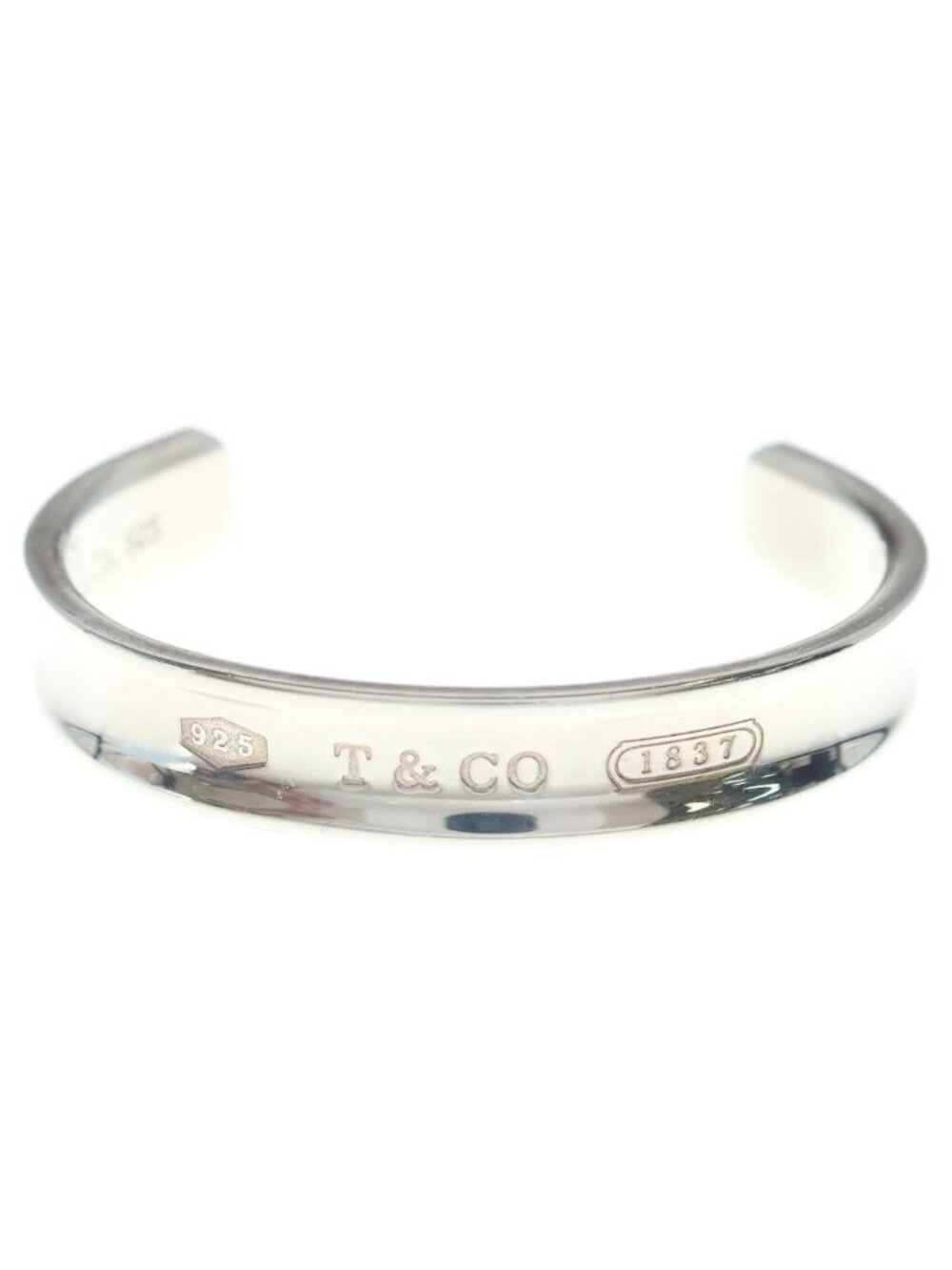 Tiffany & Co 1837 Narrow Bangle Bracelet 925 Sterling Silver